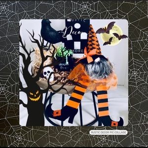Halloween Witch Gnome Decor